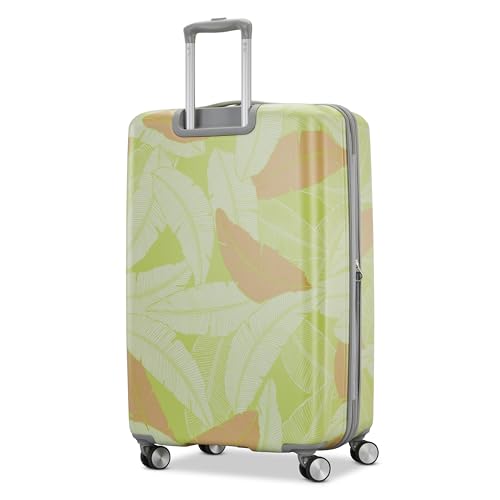 American Tourister Moonlight Hardside Expandable Luggage with Spinner Wheels, Blue Terazzo, 2-Piece Set (20/28)