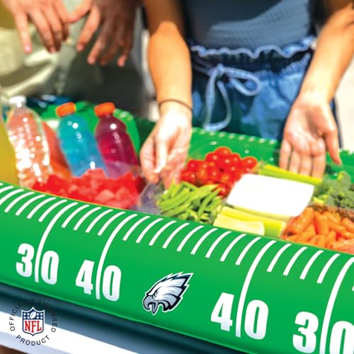 BigMouth Philadelphia Eagles 4 ft Inflatable Food Cooler Buffet Officially Licensed NFL Fan Gear Ice Serving Pool Drink Bar for Tailgate Parties