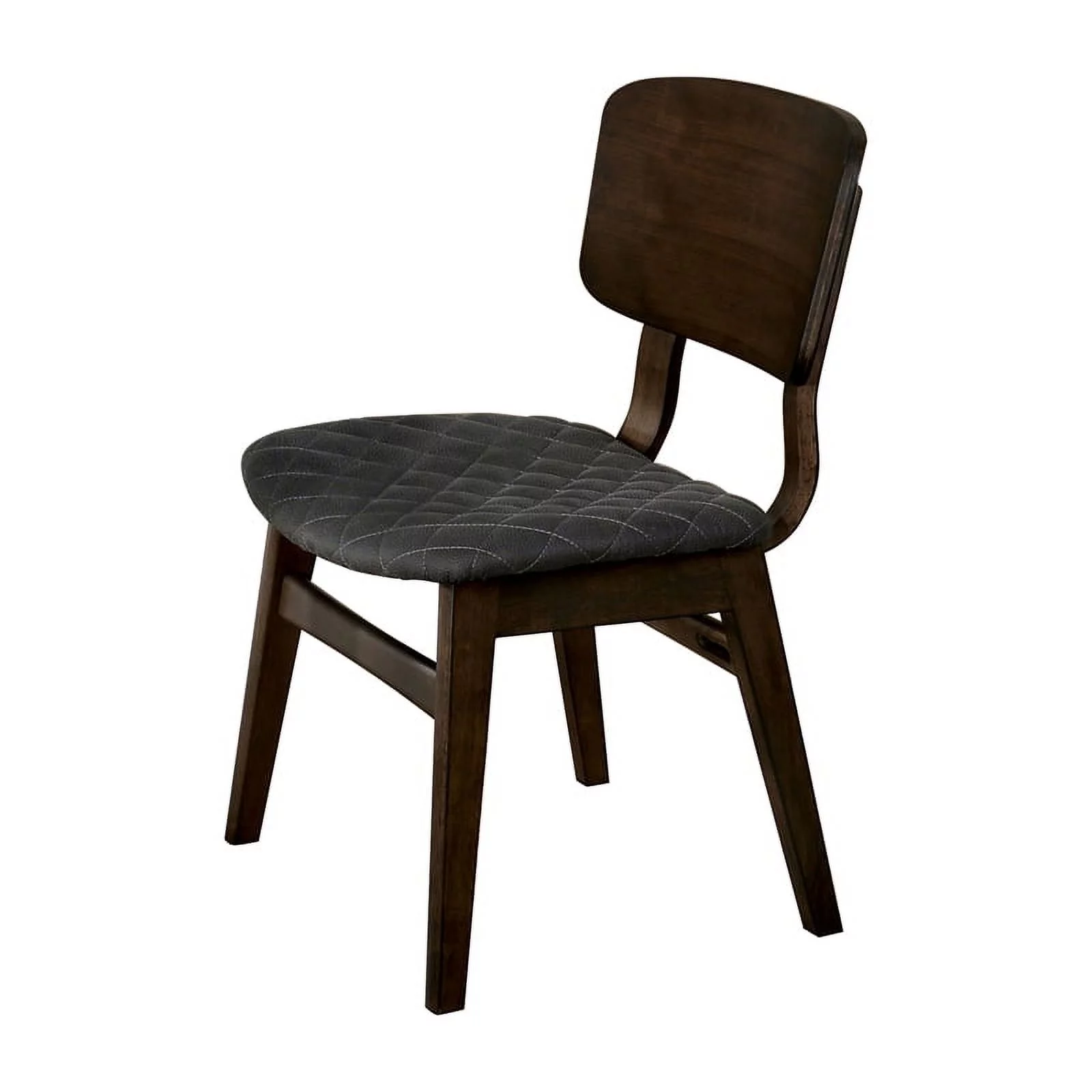 Furniture of America Jaykub Walnut Mid-century Wood Side Chair (Set of 2)