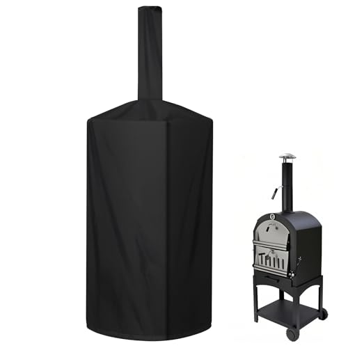 Pizza Oven Cover, Outdoor Pizza Oven Cover Dustproof, Weatherproof, Uv Resistant Adjustable Drawstring And Elastic Band Suitable For Wood Fired Pizza Oven BBQ Smoker Grill