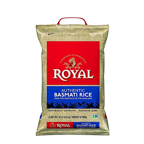 Authentic Royal - Naturally Aged Long Grain Indian White Basmati Rice - 20 Pound