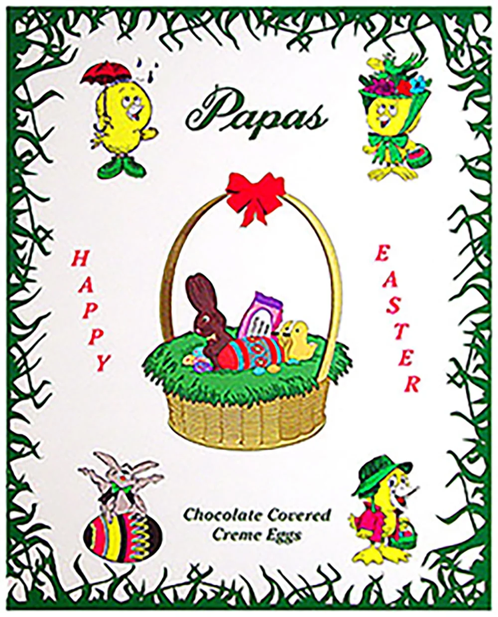 Papas Chocolate Covered Cream Eggs Assorted 24CT Box