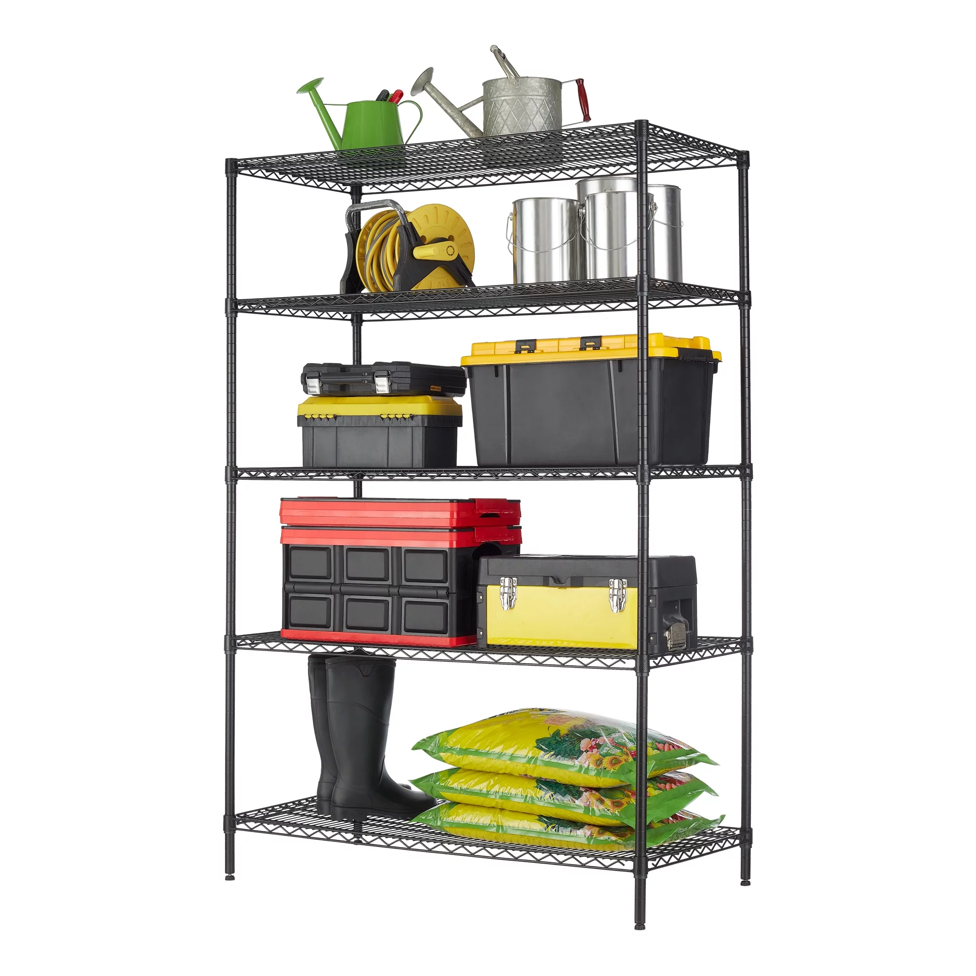 Hyper Tough Steel 5-Tier Storage Shelf Unit 72