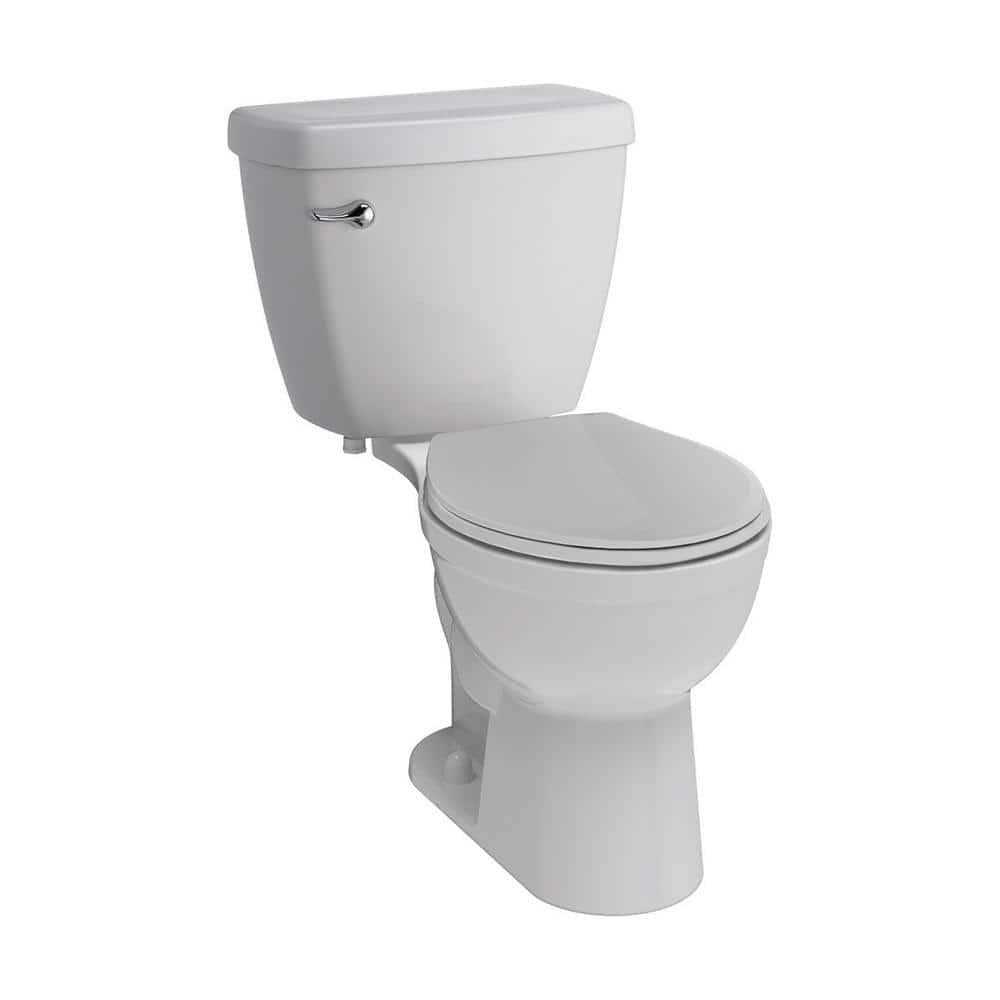 Delta Foundations 2-Piece 1.28 GPF Single Flush Round Front Toilet in White