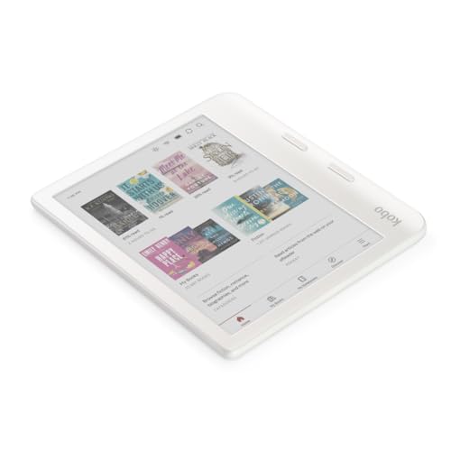 Kobo Libra Colour | eReader | 7 Glare-Free Colour E Ink Kaleido 3 Display | Dark Mode Option | Audiobooks | Waterproof (White)
