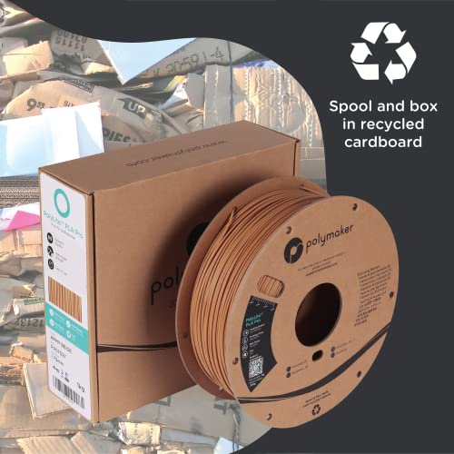 Polymaker PLA PRO Filament 1.75mm 1kg, Tough & High Rigidity White 3D Printing Filament, PolyLite PLA PRO 3D Printer Filament 1.75mm, Print with Most 3D Printers