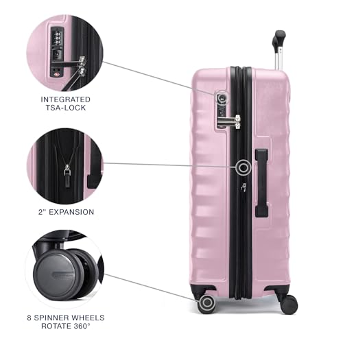 Travelpro Maxlite Air V2 Hardside Expandable Carry on Luggage, 8 Spinner Wheels, Lightweight Hard Shell Suitcase, TSA lock, Black, Carry On 21-Inch