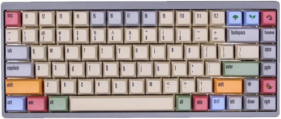 ONECAP XDAS Profile Dye-Sublimation 166 Keys Thick PBT Keycaps Compatible for MX Switch Mechanical Keyboard Keycap