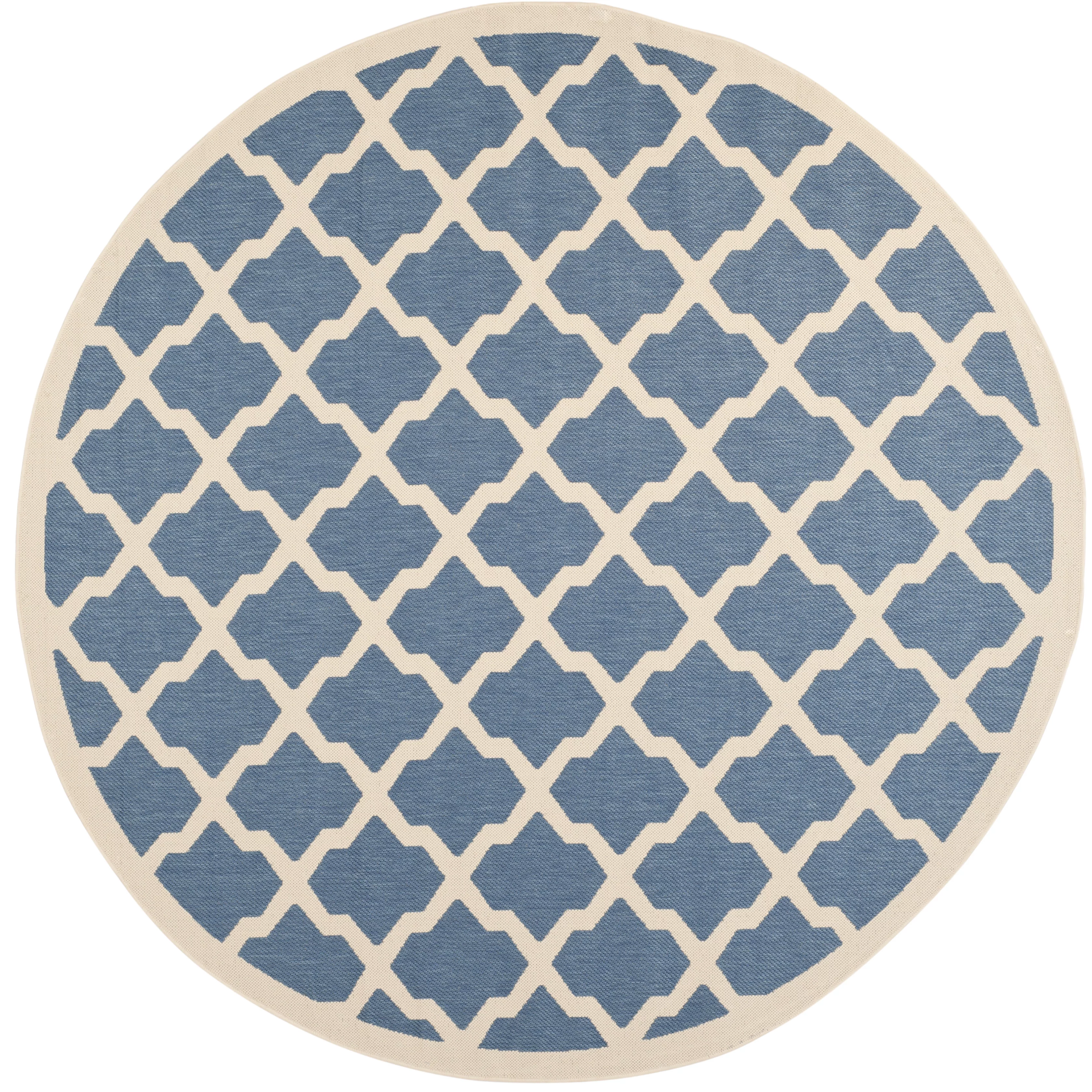 Safavieh Courtyard Amber Quatrefoil Indoor/Outdoor Area Rug, 7'10