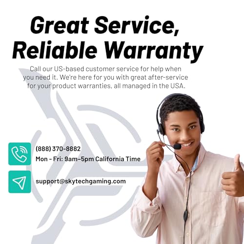 Skytech Gaming Azure 3 Desktop PC, Ryzen 7 7700 3.8 GHz (5.3GHz), NVIDIA RTX 5060, 1TB NVMe SSD, 32GB DDR5 RAM 5200 RGB, 650W Gold PSU, Wi-Fi, Win 11