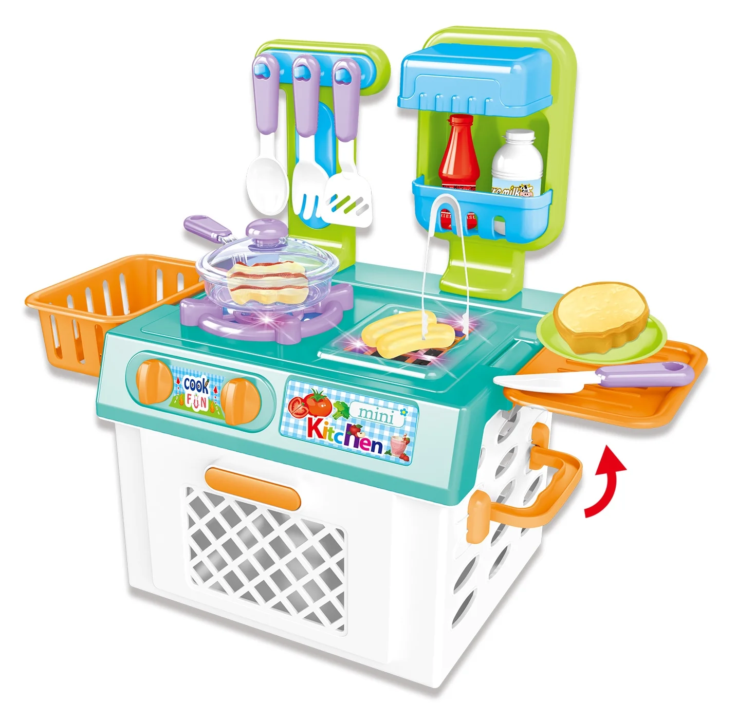 Mini Kitchen Playset With Sound And Color Changing Lights For Realistic Cooking PSXG6 PSXG6 Toy