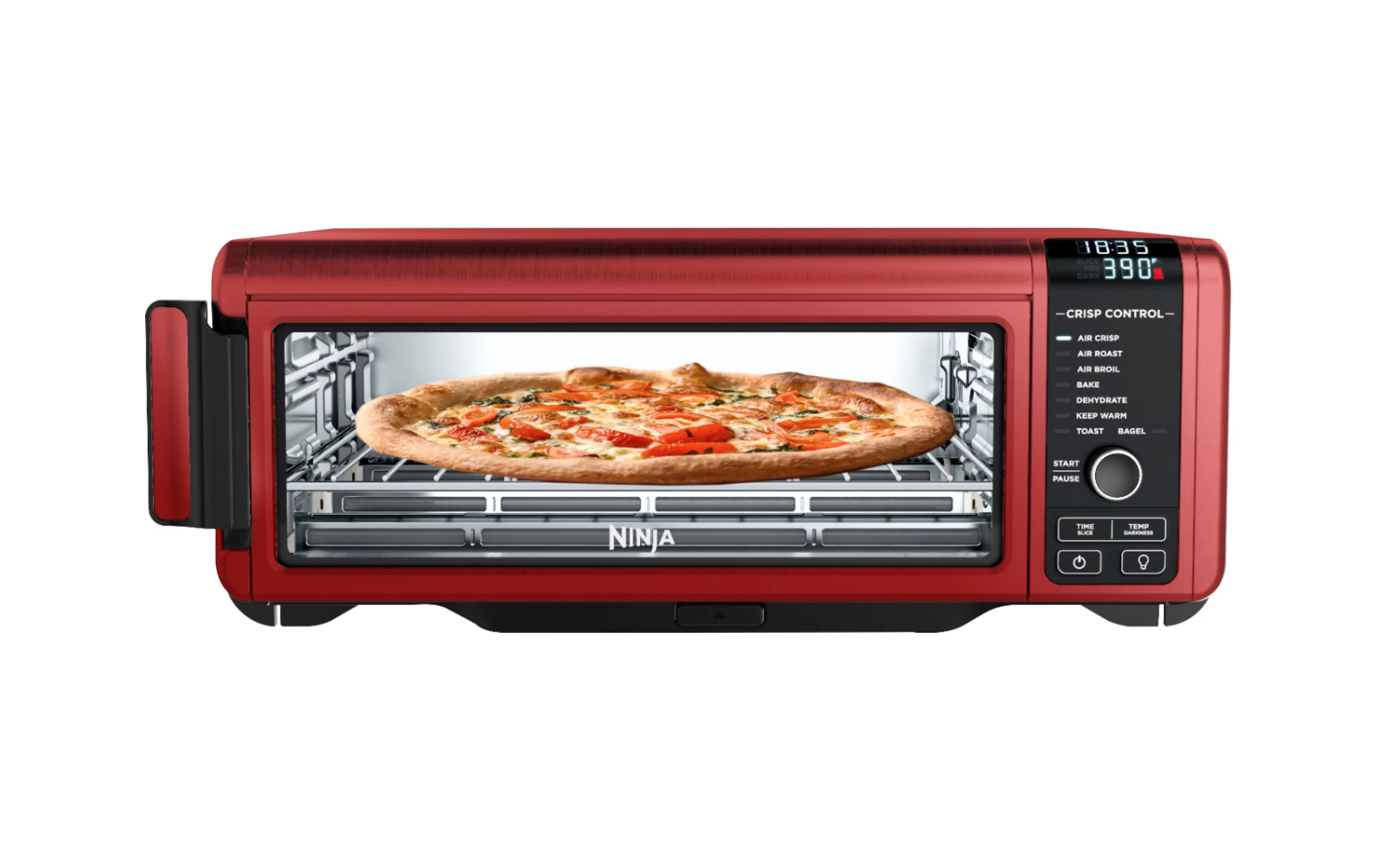 Restored Ninja SP101 Foodi 8in1 Digital Air Fry, Large Toaster Oven (Cinnamon) (Refurbished)