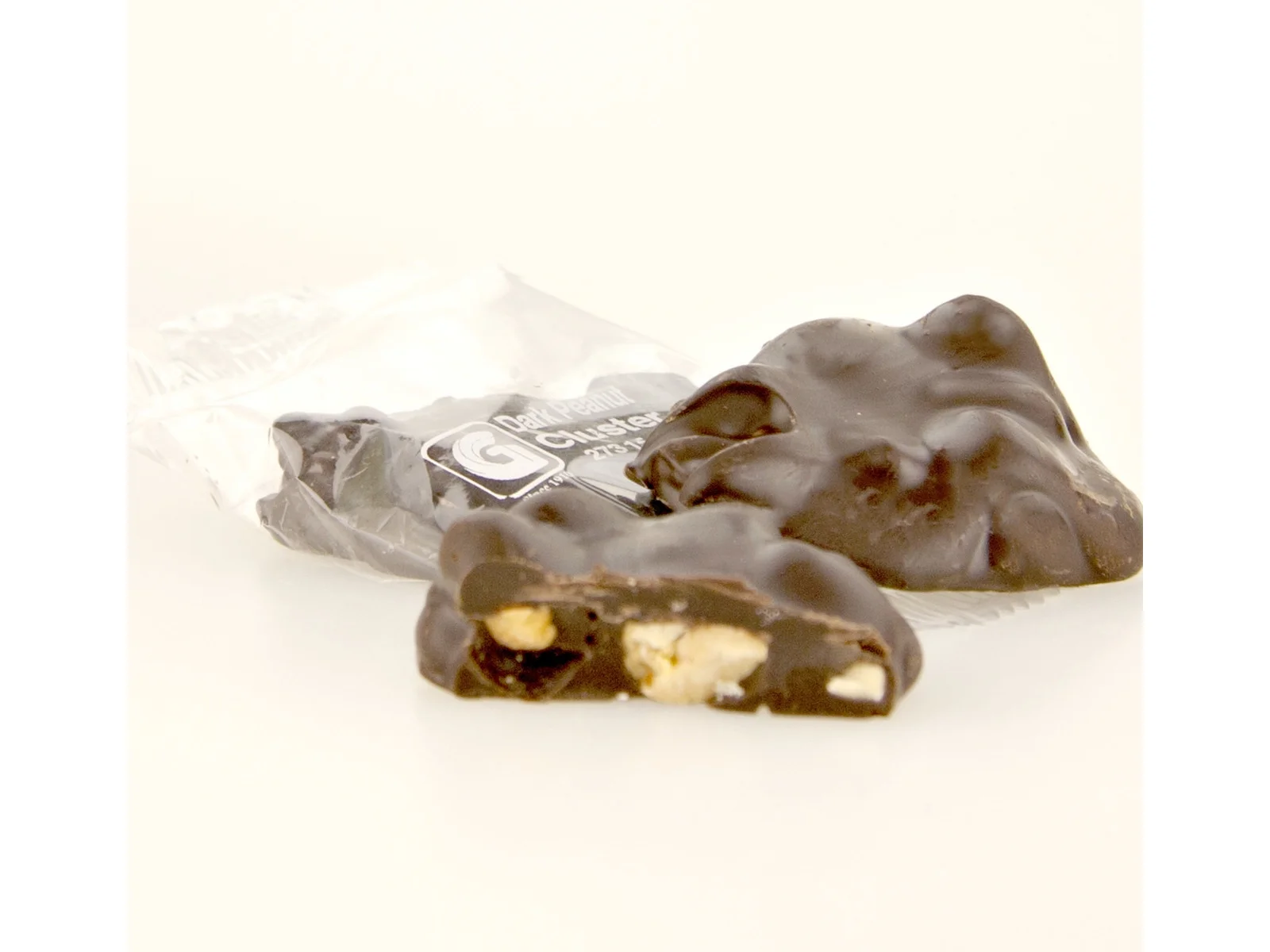 Giannios Candy Company Individually Wrapped Dark Chocolate Peanut Clusters, Bulk 10 lb. Box