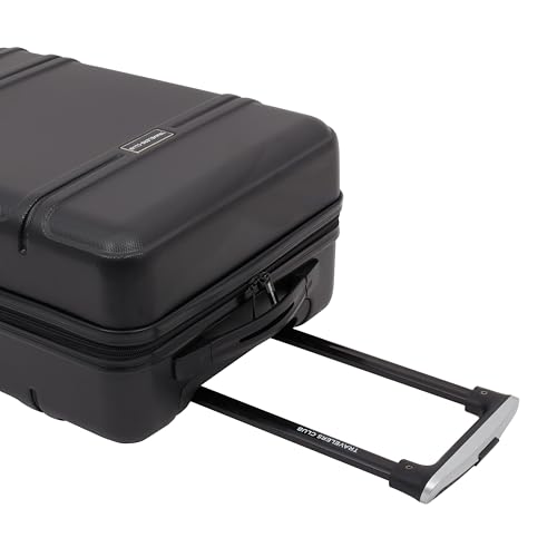 Travelers Club Skyline Spinner Luggage, Gray, 22-Inch Carry-On