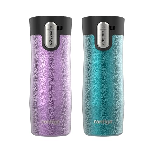 Contigo AUTOSEAL West Loop Vacuum-Insulated Stainless Steel Travel Mug with Easy-Clean Lid 20 oz Sake
