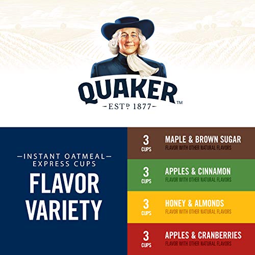Quaker Instant Oatmeal Express Cups Protein Maple Brown Sugar