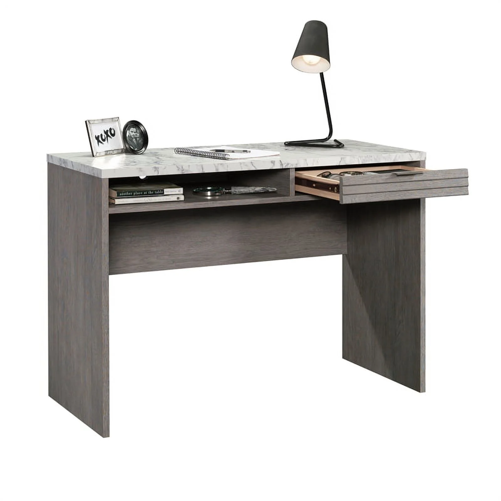 UrbanPro Modern Engineered Wood Writing Desk in Ashen Oak Finish