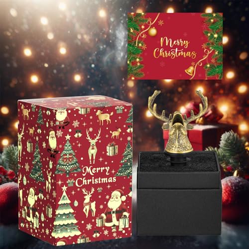 LKKCHER Deer Head Wine Bottle Pourer and Stopper Birthday Gifts Hunting Gifts for Hunters Men Dad Liquor Bottle Pourers Spout for Alcohol Spirits, Stag Gifts Wine Gifts, Bronze