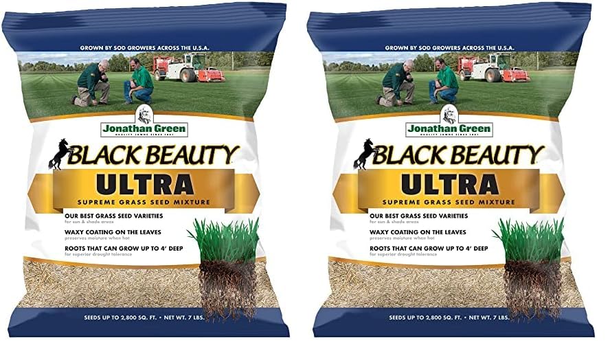 Jonathan Green (10323) Black Beauty Ultra Grass Seed - Cool Season Lawn Seed (25 lb)