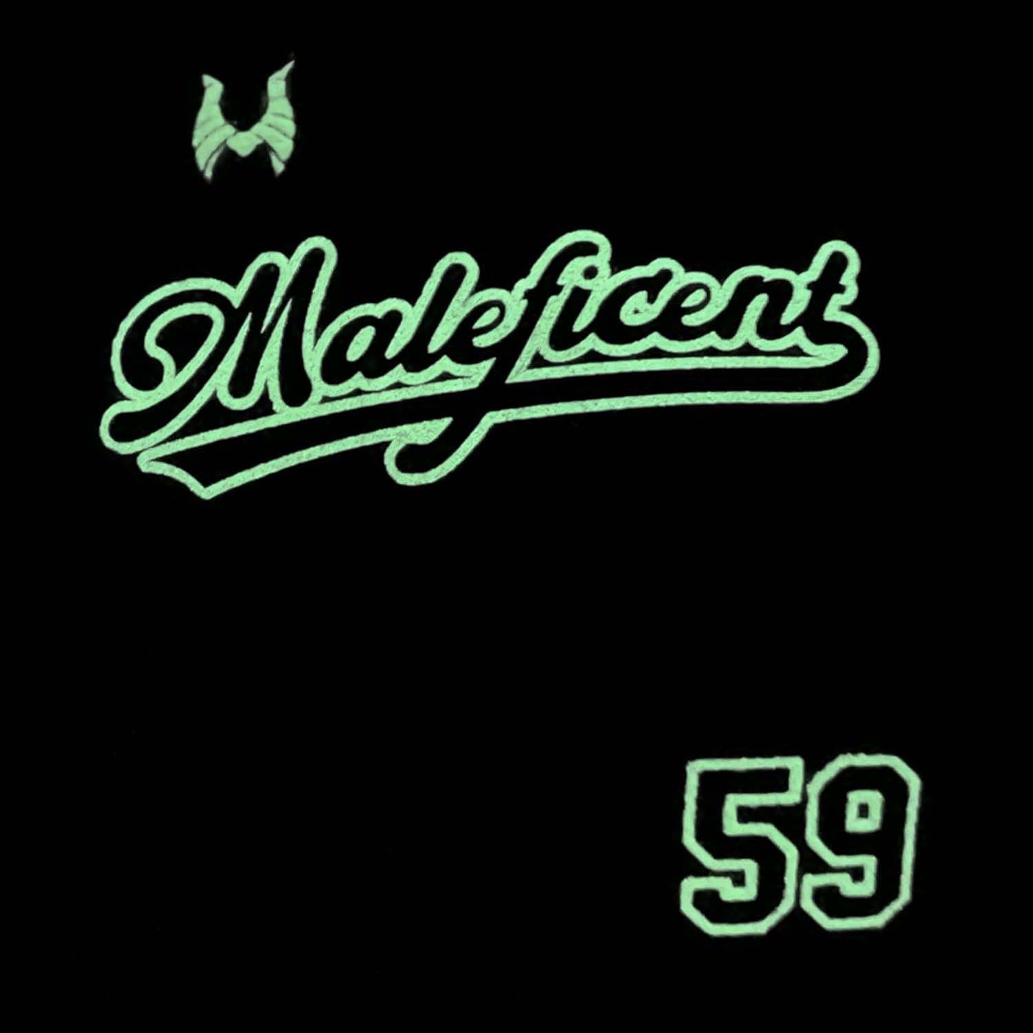 Loungefly Disney Villains Team Maleficent Jersey Glow in the Dark Mini Backpack