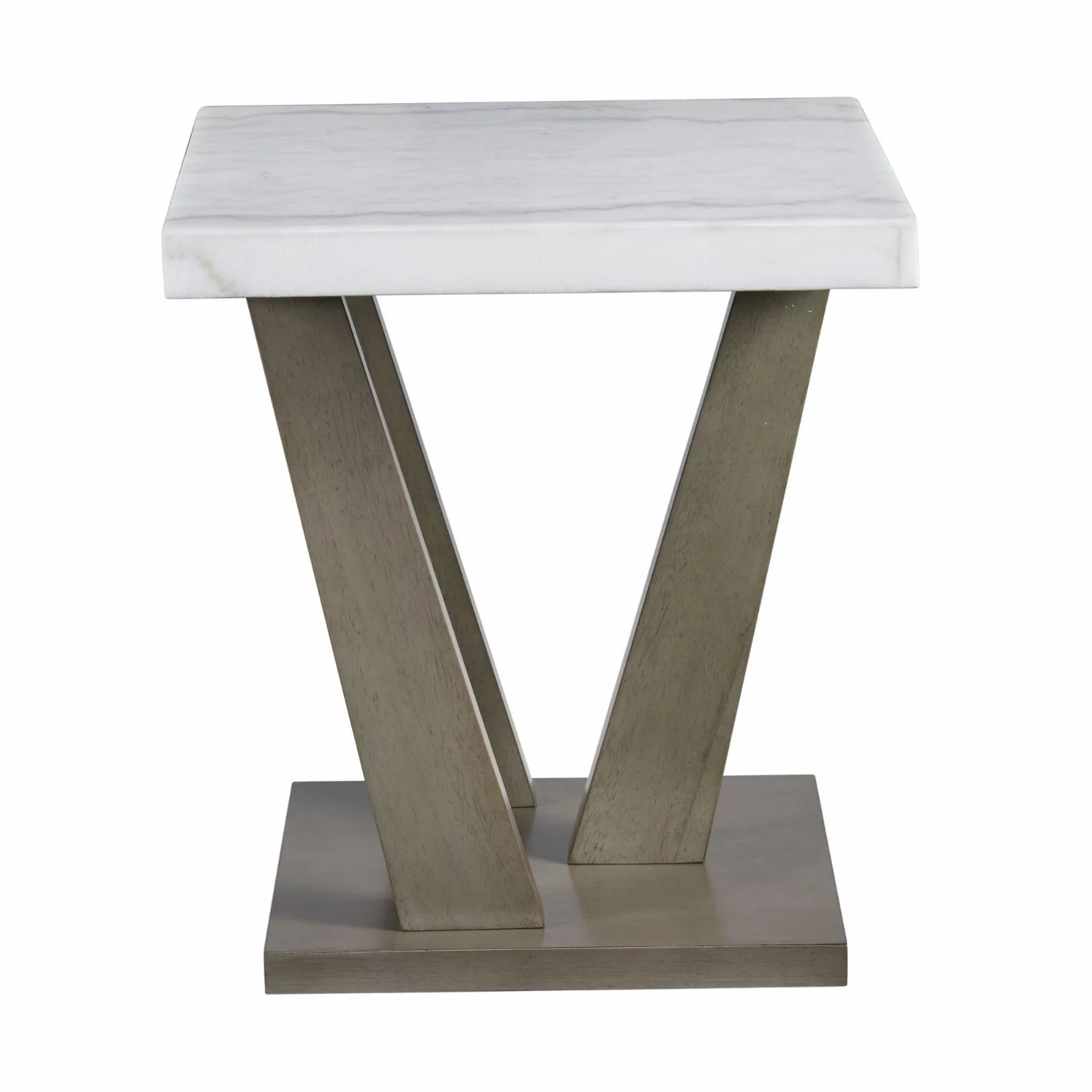 Picket House Furnishings Graham Square End Table in Gray
