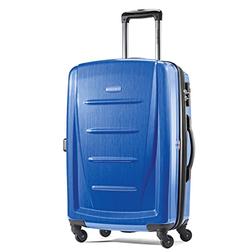 Samsonite Winfield 2 Hardside Expandable Luggage with Spinner Wheels, Brushed Anthracite, Checked-Large 28-Inch