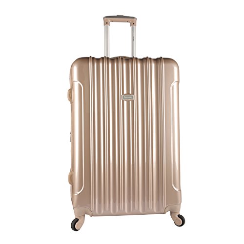 kensie Women's Alma Hardside Spinner Luggage, Expandable, Japanese Carmine Red, Carry-On 20-Inch