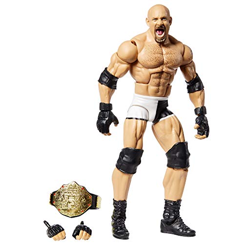 WWE Goldberg Elite Series #74 Deluxe Action Figure with Realistic Facial Detailing, Iconic Ring Gear & Accessories
