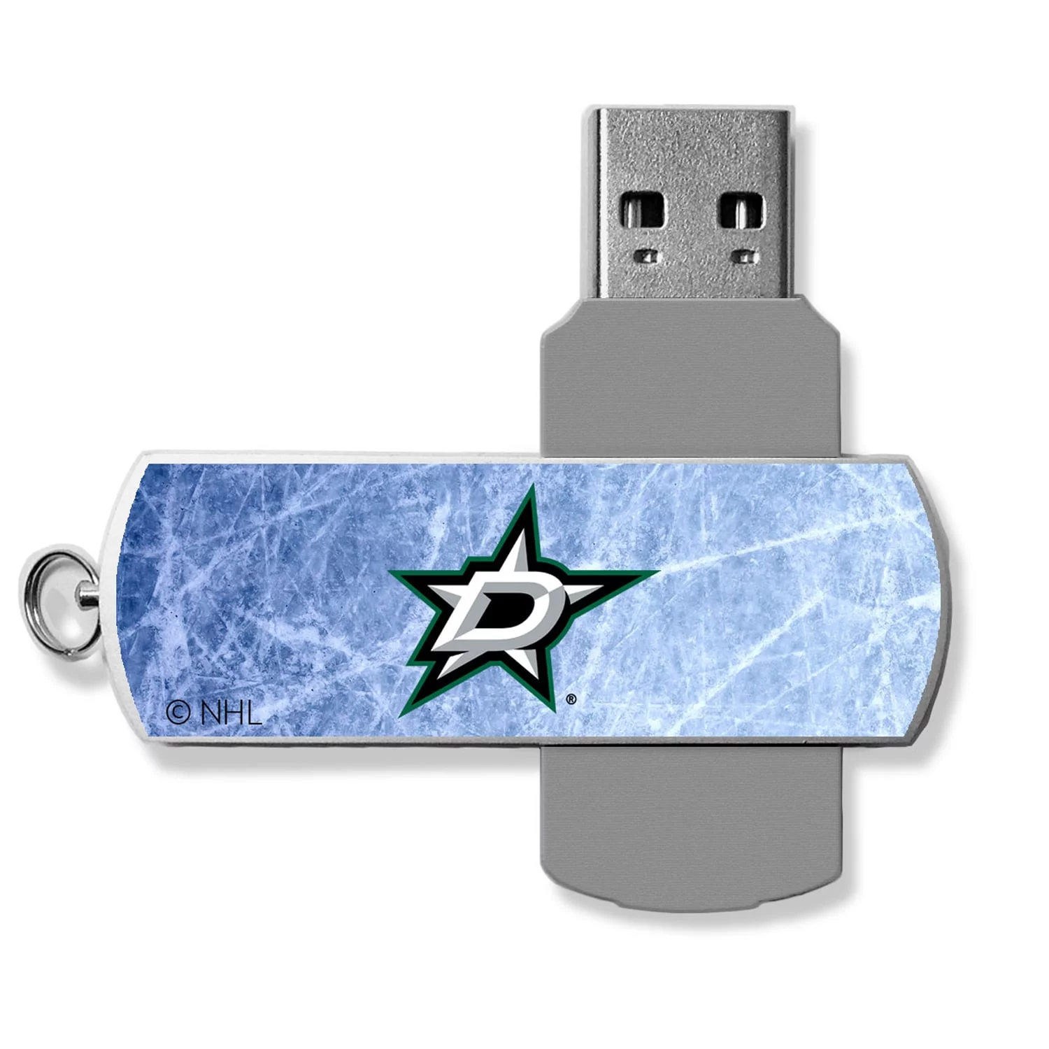 Dallas Stars Ice Flood Metal Twist USB Drive