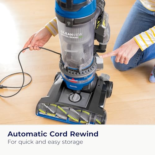 Bissell 2252 CleanView Swivel Upright Bagless Vacuum with Swivel Steering, Powerful Pet Hair Pick Up, Specialized Pet Tools, Large Capacity Dirt Tank, Easy Empty