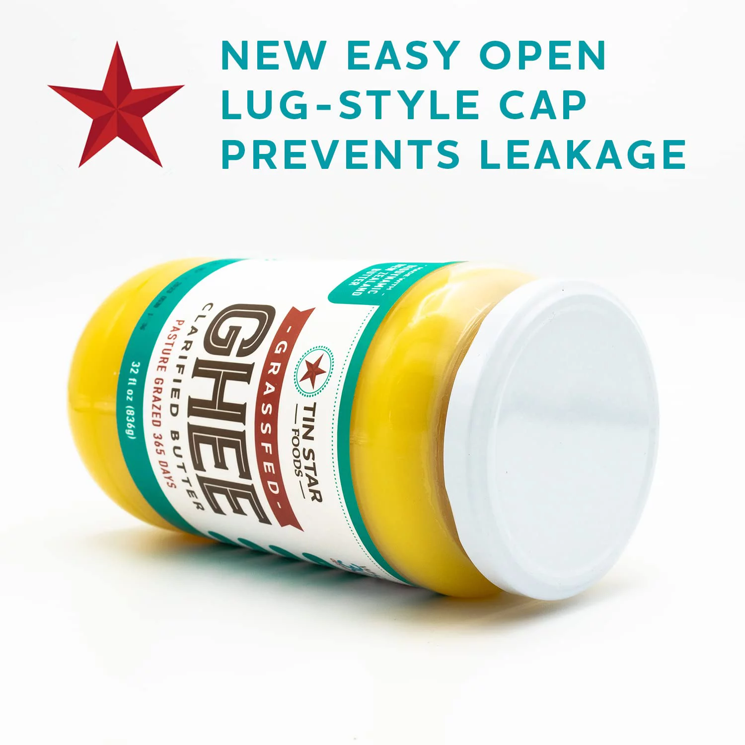 Tin Star New Zealand Organic Grassfed Ghee 32 OZ