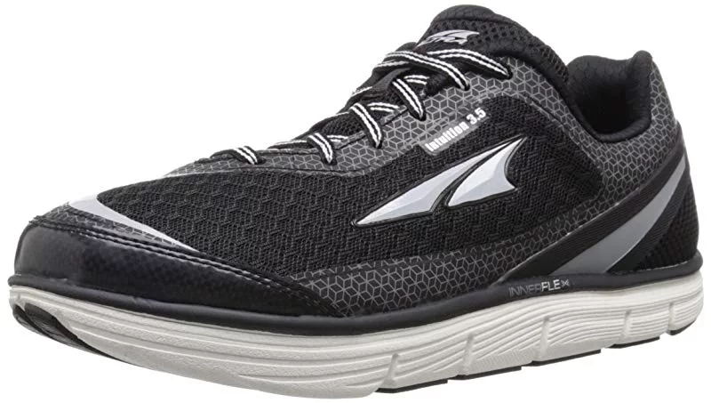Altra Women's Intuition 3.5 Running Shoe, Black/Silver, 6.5 B US
