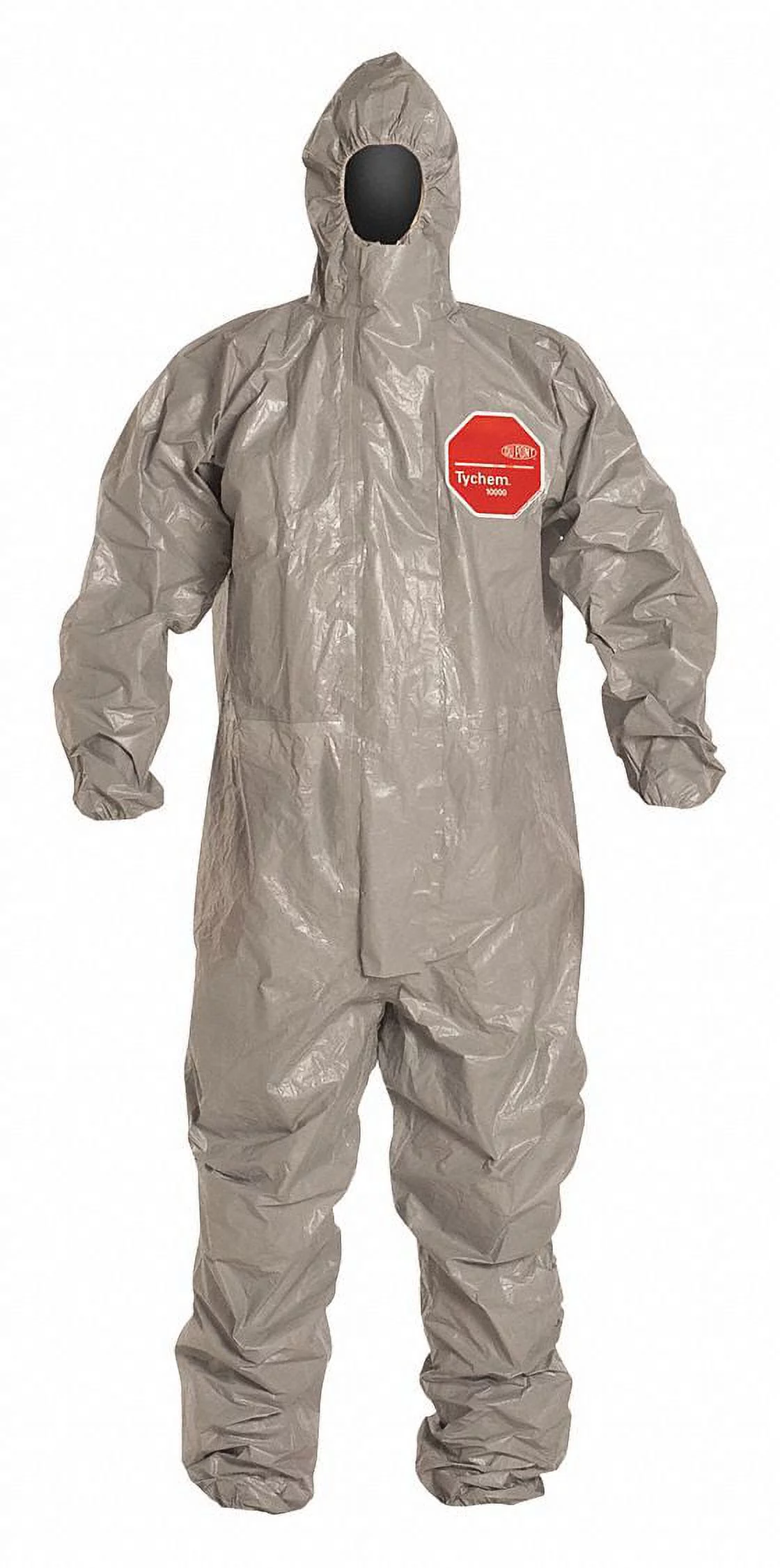 Dupont Hooded Coverall,Elastic,Gray,3XL,PK6  TF145TGY3X0006TV