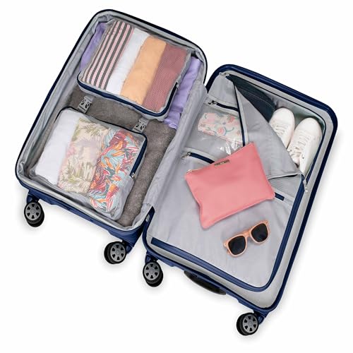 Traveler's Choice Pagosa Indestructible Hardshell Expandable Spinner Luggage, Black, 22