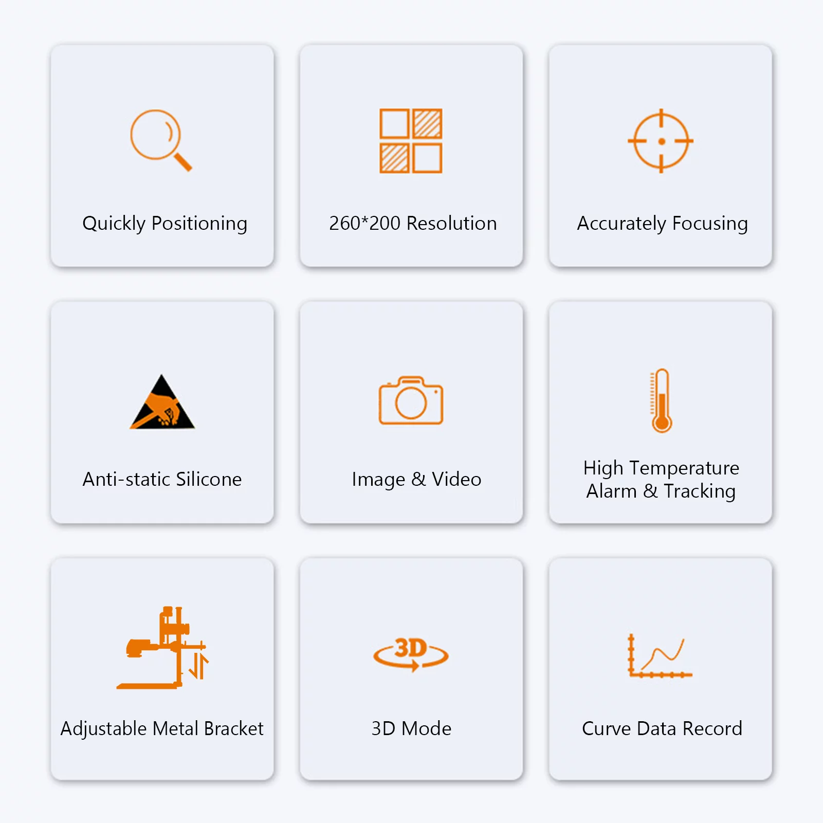 Walmeck DytSpectrumOwl PCBA Thermal Analyzer 260x200 Circuit Board Infrared Thermal Imaging  with Adjustable Metal Bracket  Alarm Tracking Detector USB Powered for Electronics Testing  Inspection