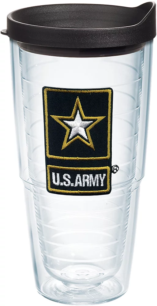 Tervis Army Gold Star Logo Made in USA Double Walled  Insulated Tumbler Travel Cup Keeps Drinks Cold & Hot, 24oz, Classic