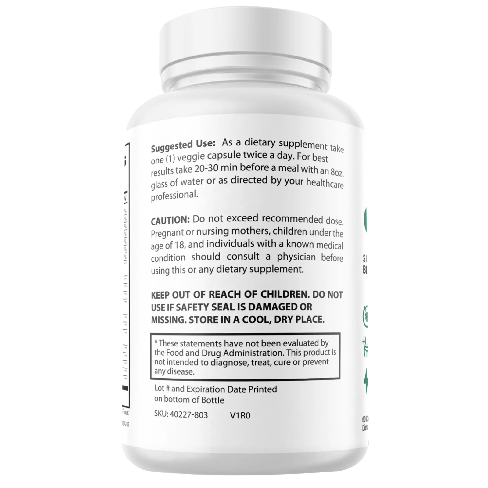 6 Pack Gluco6 Supplement Advanced Formula Supports Healthy Blood Levels -60 Caps