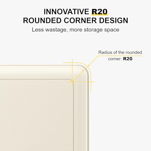 LEVEL8 Hard Shell Carry on Luggage Airline Approved, Carry-on Suitcases with Wheels, Lightweight Luminous Textured Hardside Travel Bag with Tsa Lock, 20 Inch, Black