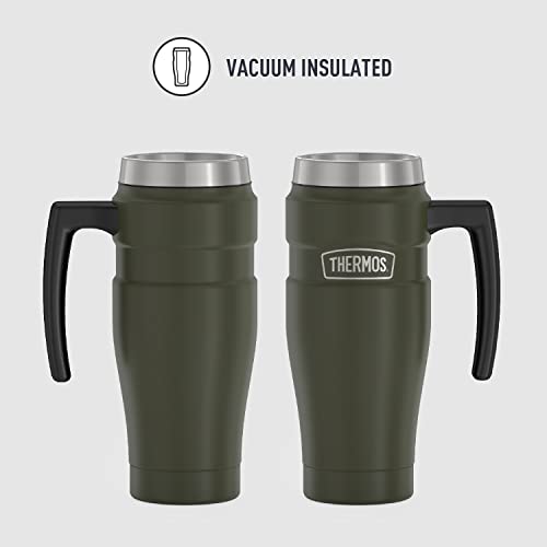 THERMOS Stainless King Vacuum-Insulated Travel Mug, 16 Ounce, Matte Stainless Steel