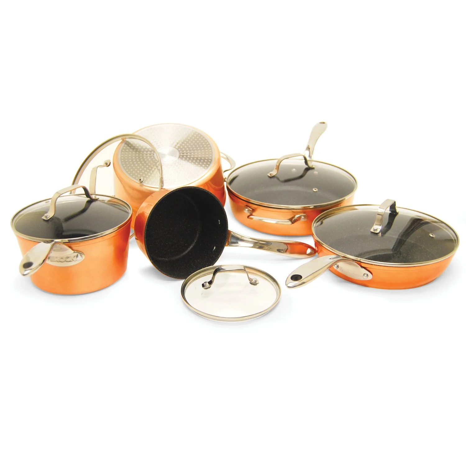 THE ROCK by Starfrit 10 Piece Copper Cookware Set