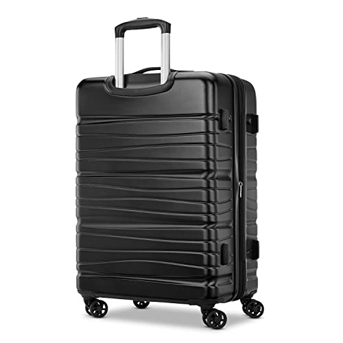 Samsonite Evolve SE Hardside Expandable Luggage with Double Spinner Wheels, Bass Black, Carry-on