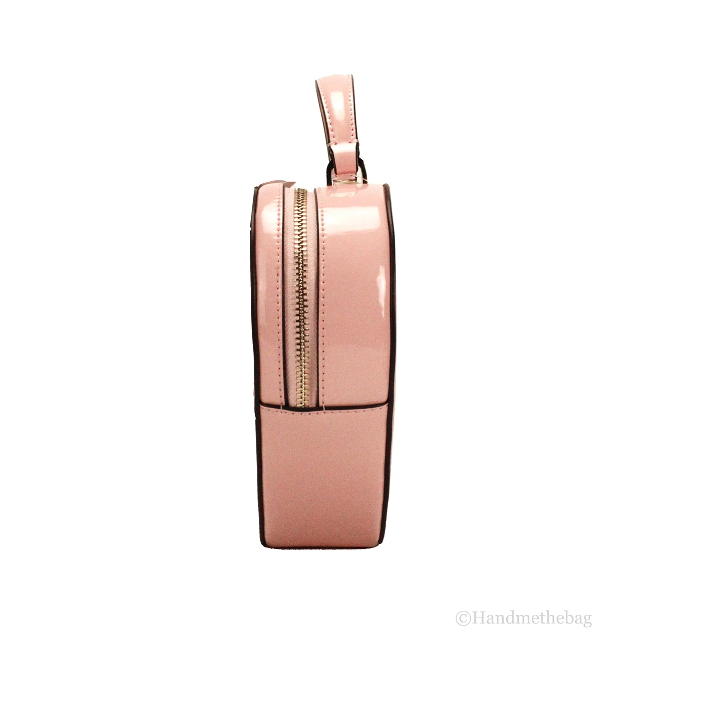 Kate Spade Love Shack Tea Rose Patent Leather Top Handle Heart Crossbody Bag