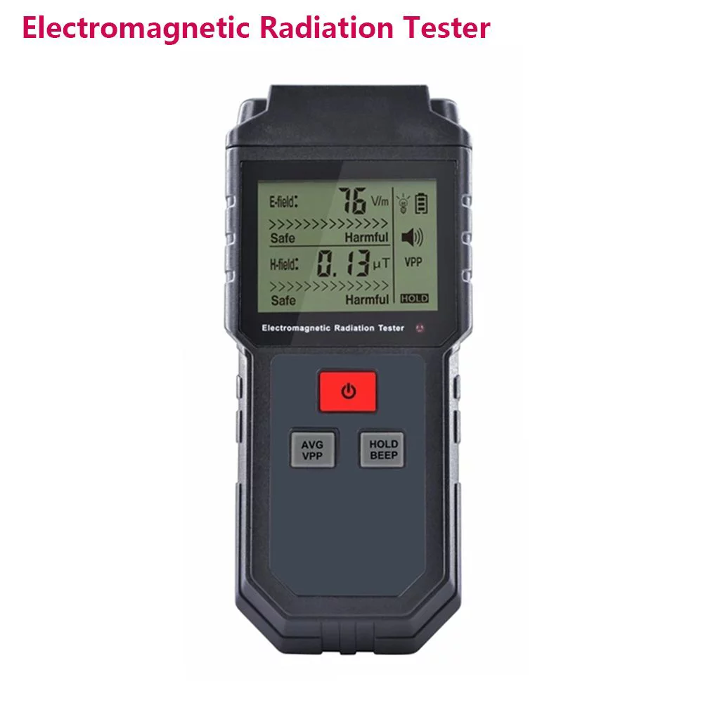 High Precision Detector For Computer Phone Electric Magnetic Field EMF Meter Electromagnetic Radiation Tester Electric Magnetic Field Frequency Tester Digital Display