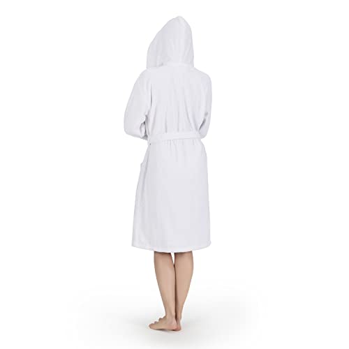 Nine West Womens Hooded Terry Bathrobe