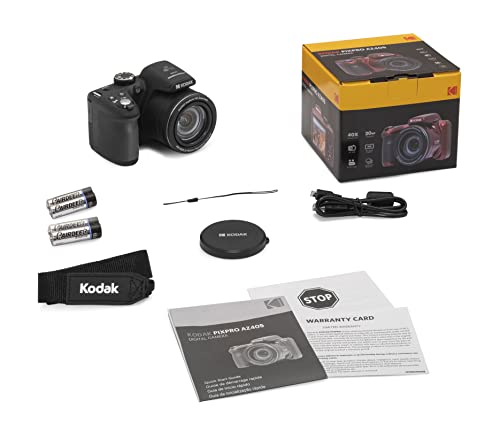 KODAK PIXPRO AZ405-WH 20MP Digital Camera 40X Optical Zoom 24mm Wide Angle Lens Optical Image Stabilization 1080P Full HD Video 3