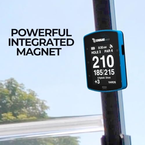 Swami KISS 2.0 Handheld Golf GPS Ragnefinder with Integrated Magnets - Blue