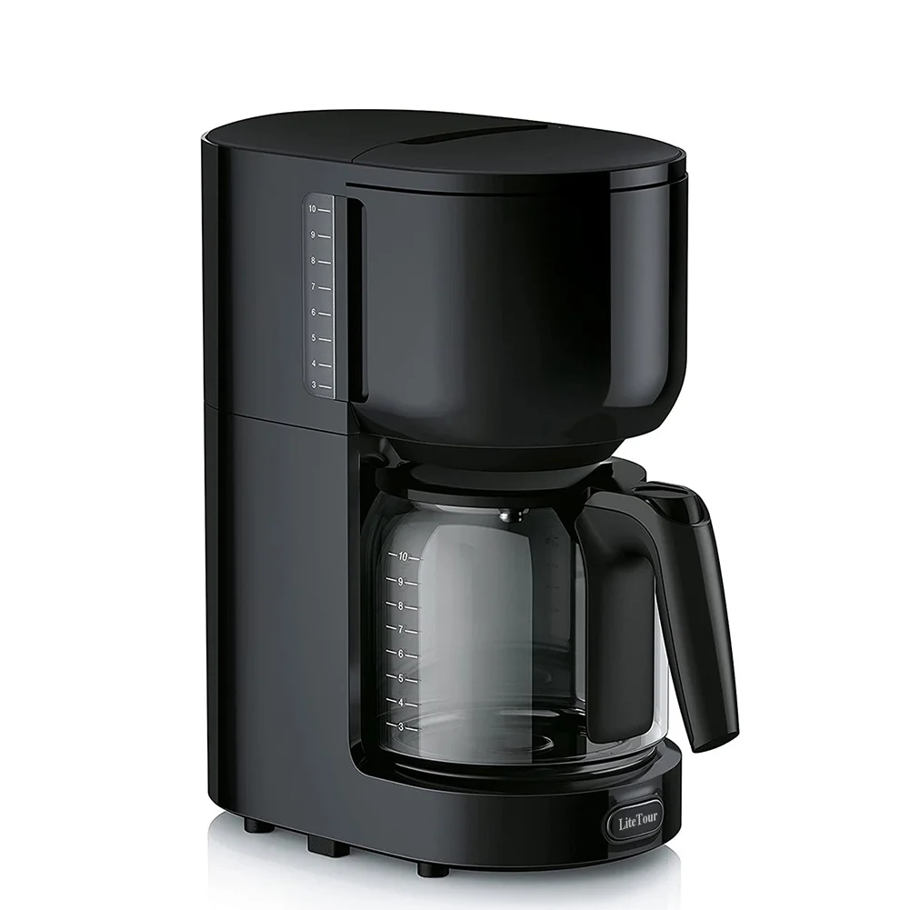 LiteTour Coffee Machines, Electric, Compact Coffee Machine with Coffee Pot for Home and Office