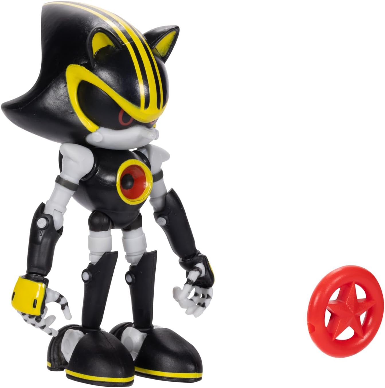 Sonic the Hedgehog 4-inch Metal Sonic 3.0 Action Figure with Red Star Accessory. Ages 3+ (Officially licensed by Sega)