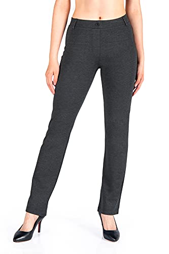 Yogipace,Belt Loops,Women's Petite/Regular/Tall Straight Leg Yoga Dress Pants