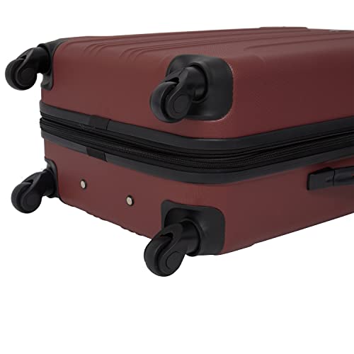 Travelers Club Chicago Hardside Expandable Spinner Luggage, Teal, 20